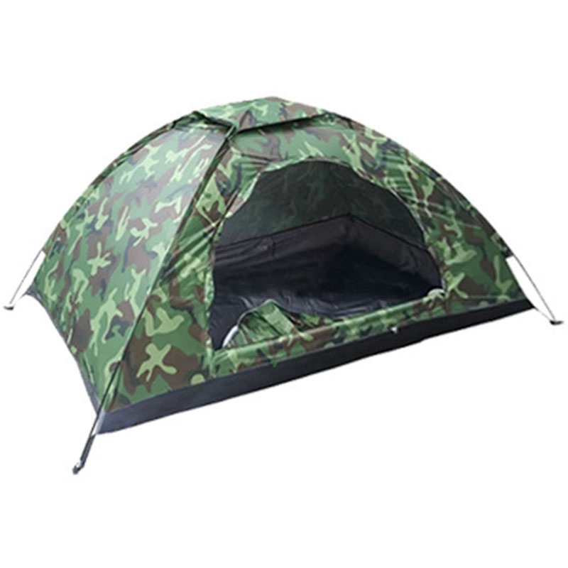 1 사람 휴대용 야외 캠핑 텐트 야외 하이킹 여행 위장 캠핑 텐트
